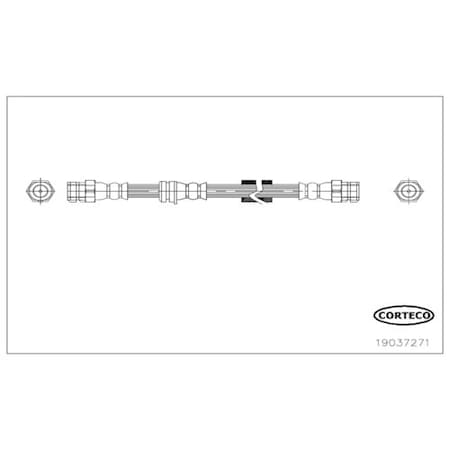 Corteco Brake Hose, 19037271 19037271